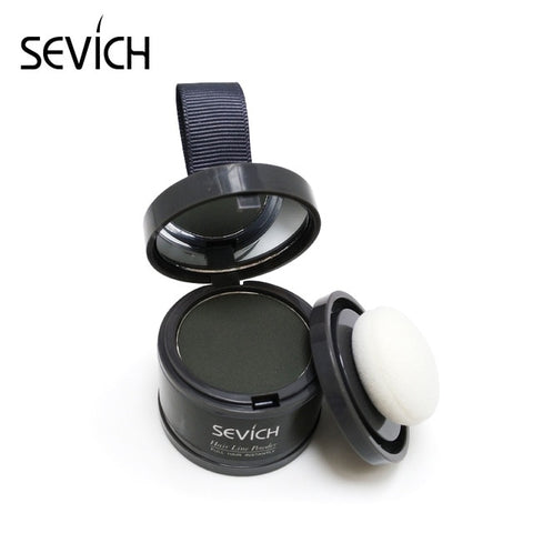 Instantly Hair Shadow - Sevich Hair Line Powder, Quick Cover Grey Hair Root Concealer with Puff Touch, 4g Black