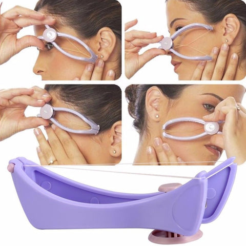 Facial Hair Remover Spring Threading Face Defeatherer for Cheeks Eyebrow