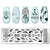 Nail Art Marble Texture  Nail Stamping Plates Marble Texture Ink Stainless Steel Template Nail Art Image Texture Diy Plate Tools