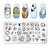 Nail Art Marble Texture  Nail Stamping Plates Marble Texture Ink Stainless Steel Template Nail Art Image Texture Diy Plate Tools