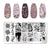 Nail Art Marble Texture  Nail Stamping Plates Marble Texture Ink Stainless Steel Template Nail Art Image Texture Diy Plate Tools