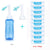 Pot Sinus Rinse Bottle Nose Wash Cleaner Pressure Rinse Nasal Irrigation for Adult & Kid BPA Free 300 ML with 30 Nasal Wash Salt Packets and Sticker Thermometer