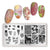 Nail Art Marble Texture  Nail Stamping Plates Marble Texture Ink Stainless Steel Template Nail Art Image Texture Diy Plate Tools