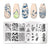 PICT YOU 12*6cm Nail Art Templates Stamping Plate Design Flower Animal Glass Temperature Lace Stamp Templates Plates Image