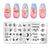 PICT YOU 12*6cm Nail Art Templates Stamping Plate Design Flower Animal Glass Temperature Lace Stamp Templates Plates Image