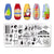 PICT YOU 12*6cm Nail Art Templates Stamping Plate Design Flower Animal Glass Temperature Lace Stamp Templates Plates Image