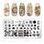 PICT YOU 12*6cm Nail Art Templates Stamping Plate Design Flower Animal Glass Temperature Lace Stamp Templates Plates Image