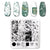 PICT YOU 12*6cm Nail Art Templates Stamping Plate Design Flower Animal Glass Temperature Lace Stamp Templates Plates Image