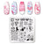 PICT YOU 12*6cm Nail Art Templates Stamping Plate Design Flower Animal Glass Temperature Lace Stamp Templates Plates Image