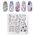 PICT YOU 12*6cm Nail Art Templates Stamping Plate Design Flower Animal Glass Temperature Lace Stamp Templates Plates Image