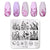 PICT YOU 12*6cm Nail Art Templates Stamping Plate Design Flower Animal Glass Temperature Lace Stamp Templates Plates Image