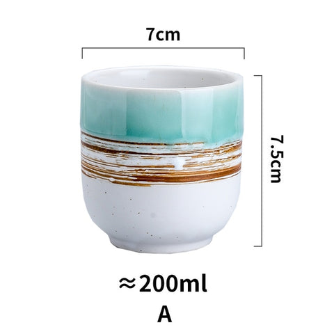 200ml New Coffee cups Ceramics mugs Beer Tea Mug Whiskey Glass Drinkware cup Ceramic Latte Specialized coffee