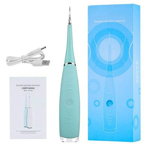 Portable Electric Sonic Dental Scaler Tooth Calculus Remover Tooth Stains Tartar Tool Dentist Whiten Teeth Health Hygiene white