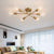 luxury Modern chandelier Sputnik lamps semi-embedded ceiling lamp