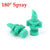 50pcs Rotate180/360degrees Water Pipe Head Reflection Nozzle Refraction Sprinkler Refraction Nozzle Atomizer