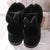 Women Memory Foam Slipper Rabbit Ear Double Fur Ball Indoor Cotton Slippers for Girls