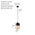 Industrial Dining Pendant Lights with Clear Glass, Bathroom Pendant Light Fixtures Hanging Lamps for Kitchen Island Living Room