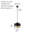 Industrial Dining Pendant Lights with Clear Glass, Bathroom Pendant Light Fixtures Hanging Lamps for Kitchen Island Living Room