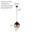 Industrial Dining Pendant Lights with Clear Glass, Bathroom Pendant Light Fixtures Hanging Lamps for Kitchen Island Living Room