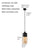 Industrial Dining Pendant Lights with Clear Glass, Bathroom Pendant Light Fixtures Hanging Lamps for Kitchen Island Living Room