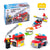 City Police, City Station Building Sets, 8 in 1 Mobile Command Center Building Bricks Toy with Cop Car & Patrol Vehicles, Storage Box with Baseplates Lid, Present Gift for Kids Boys Girls 6-12