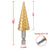 10197A Titanium Step Drill Bit Set, High Speed Steel