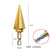 10197A Titanium Step Drill Bit Set, High Speed Steel