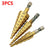 10197A Titanium Step Drill Bit Set, High Speed Steel