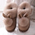 Women Memory Foam Slipper Rabbit Ear Double Fur Ball Indoor Cotton Slippers for Girls