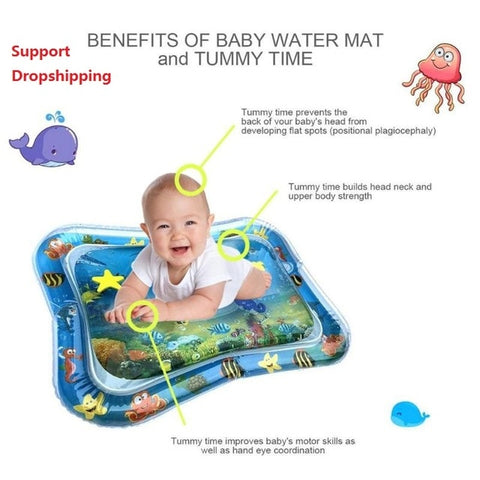 inflatable water mat for babies Safety Cushion Ice Mat Early Education Baby Toys Play