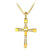 Men Crystal Jesus Cross Pendant Long Necklace Activities Male Gift Jewelry Accessory