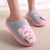 Women's Slip on Fuzzy Slippers Memory Foam House Slippers Outdoor Indoor Warm Plush Bedroom Shoes Scuff with Fur Lining