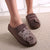 Women's Slip on Fuzzy Slippers Memory Foam House Slippers Outdoor Indoor Warm Plush Bedroom Shoes Scuff with Fur Lining