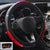 Leather Steering Wheel Cover  Universal Padded Soft Grip Breathable for Car Truck SUV Jeep Anti Slip Black and Red