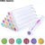 50pcs Eyelash Brushes in Dust-proof Crystal Tube Disposable Mascara Wand Brushes for Eyelash Extension Eyebrow Makeup