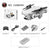 Drone with Camera, Mini Foldable Drone with 4K HD Cameras 2.4Ghz 6-Axis Gyro Quadcopter with 3D Flips Suitable for Beginners