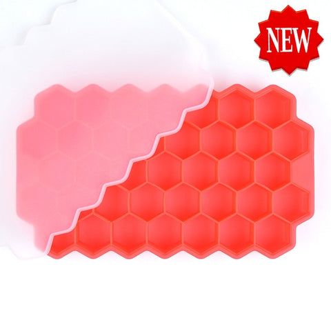 Silicone Ice Cube Molds with Lid Flexible Ice Trays BPA Free, for Whiskey, Cocktail, Stackable Flexible Safe Ice Cube Molds