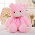 20" Bow Tie LED Light Up Teddy Bear, Super Cute LED 7 Colors Changing Stuffed Plush Teddy Bear Baby Comforter Toys Birthday Gift (50cm, Pink)