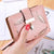 Women Wallet PU Leather Purse Female Long Wallet Gold Hollow Leaves Pouch Handbag For Women Coin Purse Card Holders Clutch