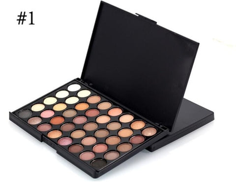 35 Colors Eyeshadow Palette and Makeup Brushes Set, Matte Shimmer Eye Shadow Pallete Waterproof Powder Natural Pigmented Nude Naked Smokey Professional Cosmetic Set