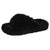 Women's Cross Band Slippers Soft Plush Furry Cozy Open Toe House Shoes Indoor Outdoor Faux Rabbit Fur Warm Comfy Slip On Breathable