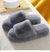 Women's Cross Band Slippers Soft Plush Furry Cozy Open Toe House Shoes Indoor Outdoor Faux Rabbit Fur Warm Comfy Slip On Breathable