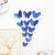 2 Pcs/Set 3D Wall Stickers Hollow Butterfly for Kids Rooms Home Wall Decor DIY Mariposas Fridge Stickers Room Decoration,F-Rose Gold