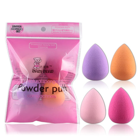 4pcs Hot Women Professional Makeup Sponge Blush Foundation Puff Multi Shape Sponges Makeup Recommend Praise