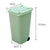 Small Trash Can with Lid Under Sink for Kitchen,Food Waste Bin,Kitchen Compost Bin for Counter Top，Blue